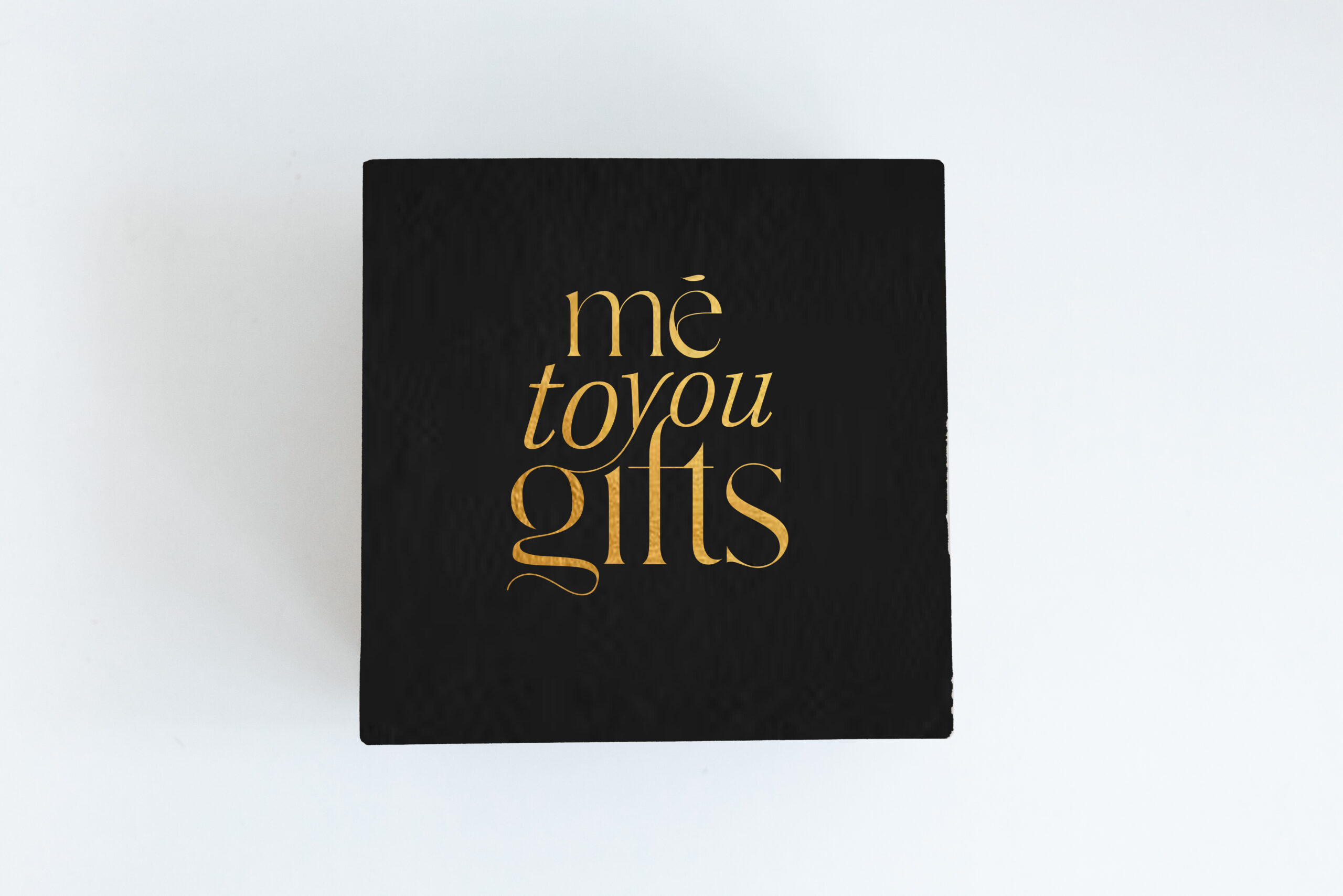 Small Square Box - Matt Black