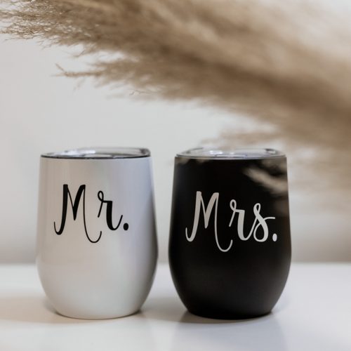 Mr and Mrs Coffee/ Wine Tumbler Set