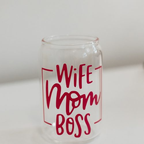 Clear Drinking Glass with Glass Straw (400ml)