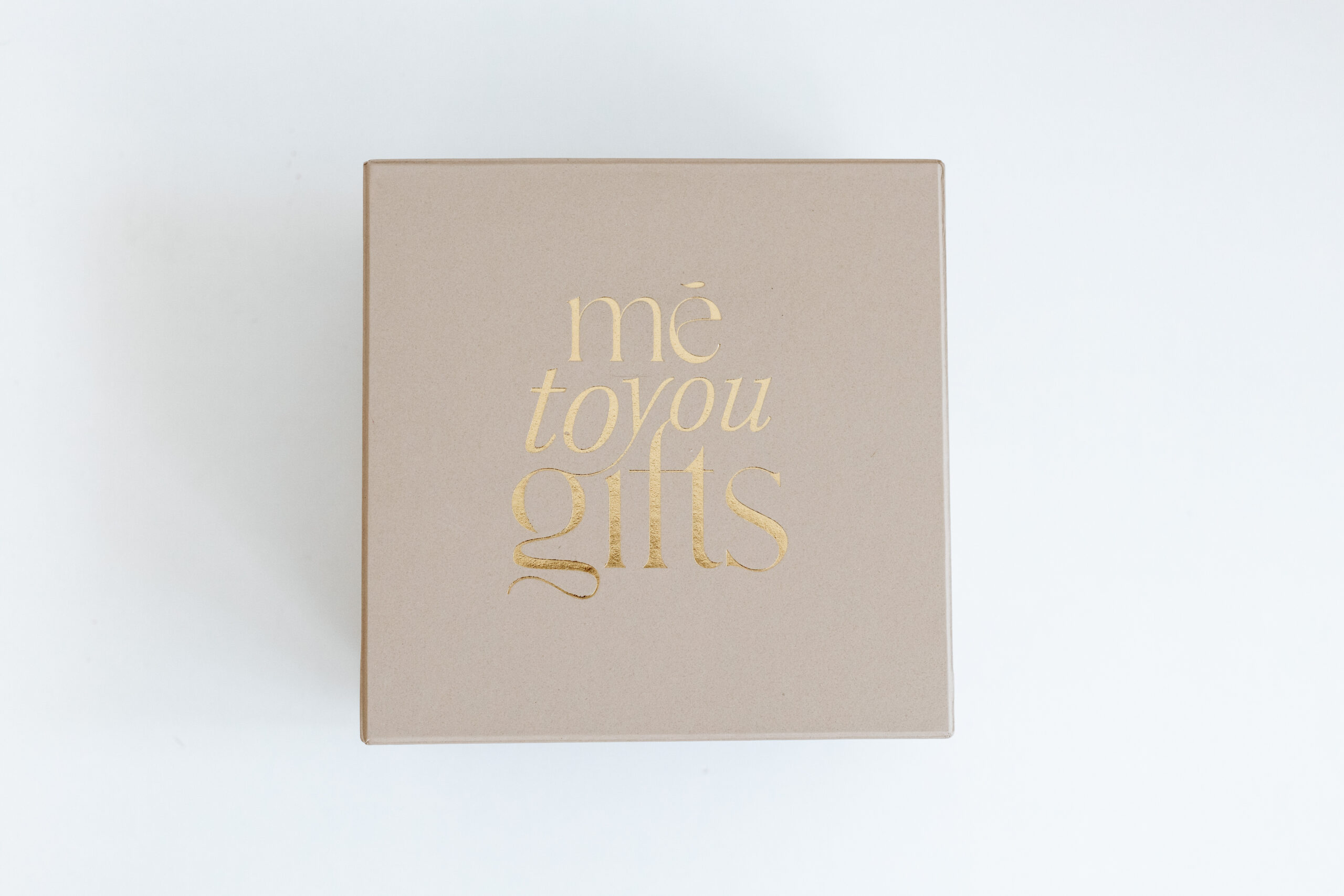 Small Square Box - Champagne