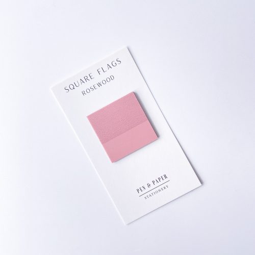 Rosewood Transparent Square Flags