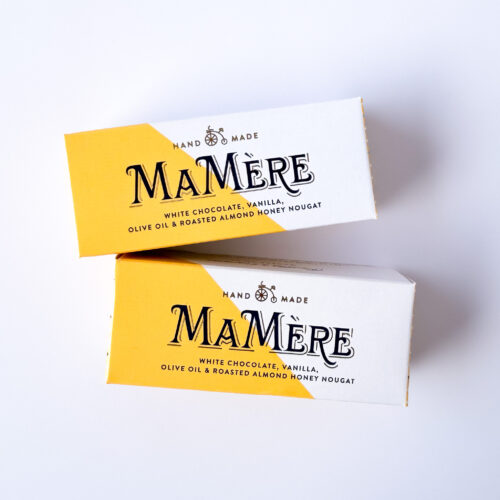 White Chocolate, Vanilla, Olive Oil & Roasted Almond Honey Nougat | Mini